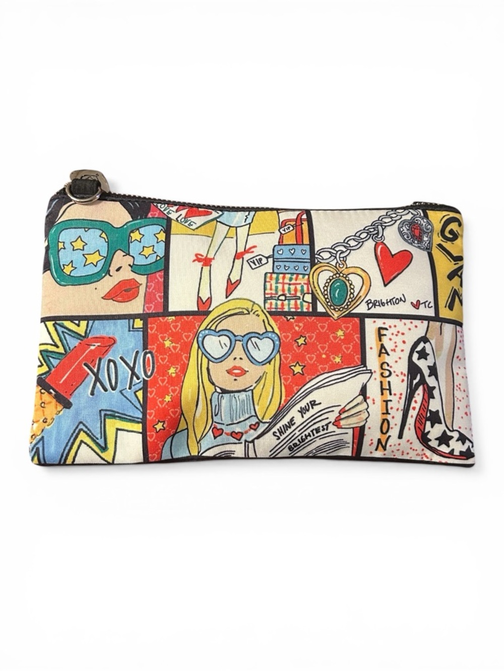 Brighton Pop Art Zip Pouch/xbdy in Multicolor